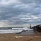 Une autre vue de l‘Estacade de Capbreton en hiver