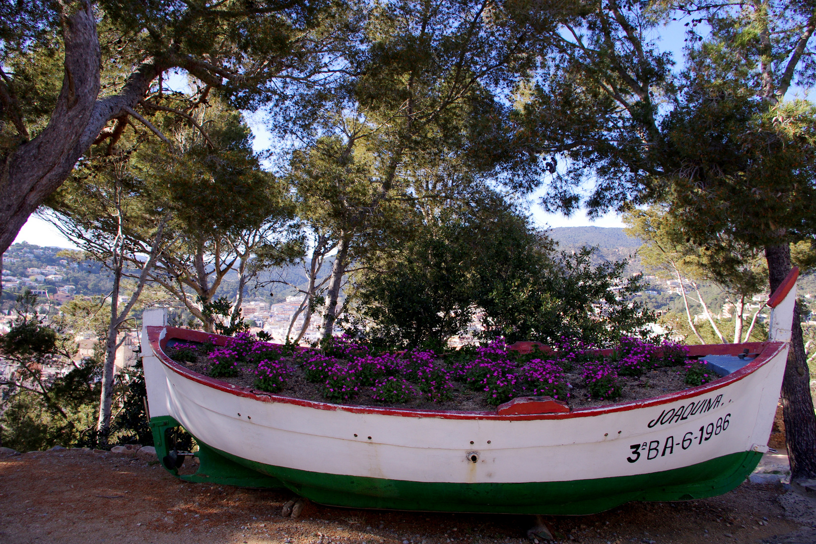 Une barque pleine de fleurs pour vous remercier .....