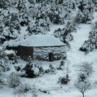 Une Borie sous la neige..