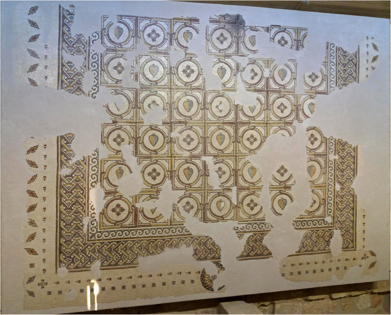 Une des mosaïques dans le Mémorial de Moïse Mont Nebo