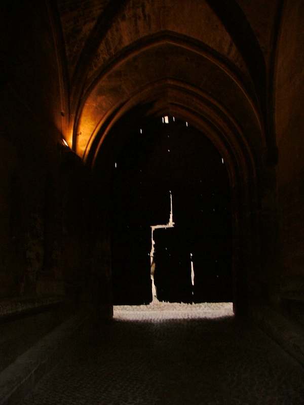 Une des portes du Palais des Papes à Avignon