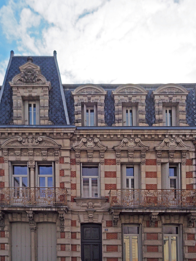 Une façade typique à Agen