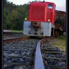 Une locomotive rouge