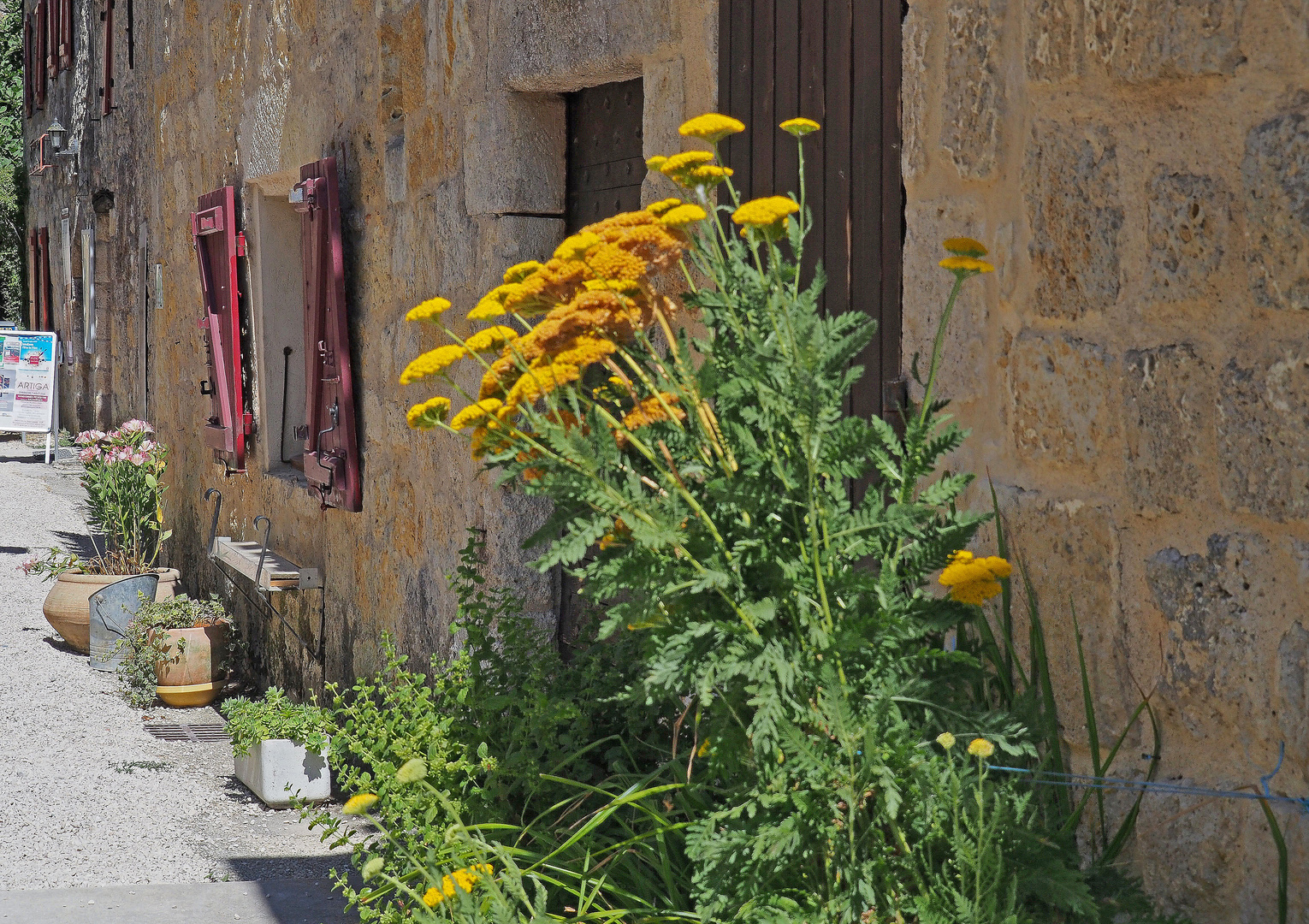 Une maison fleurie à Larressingle