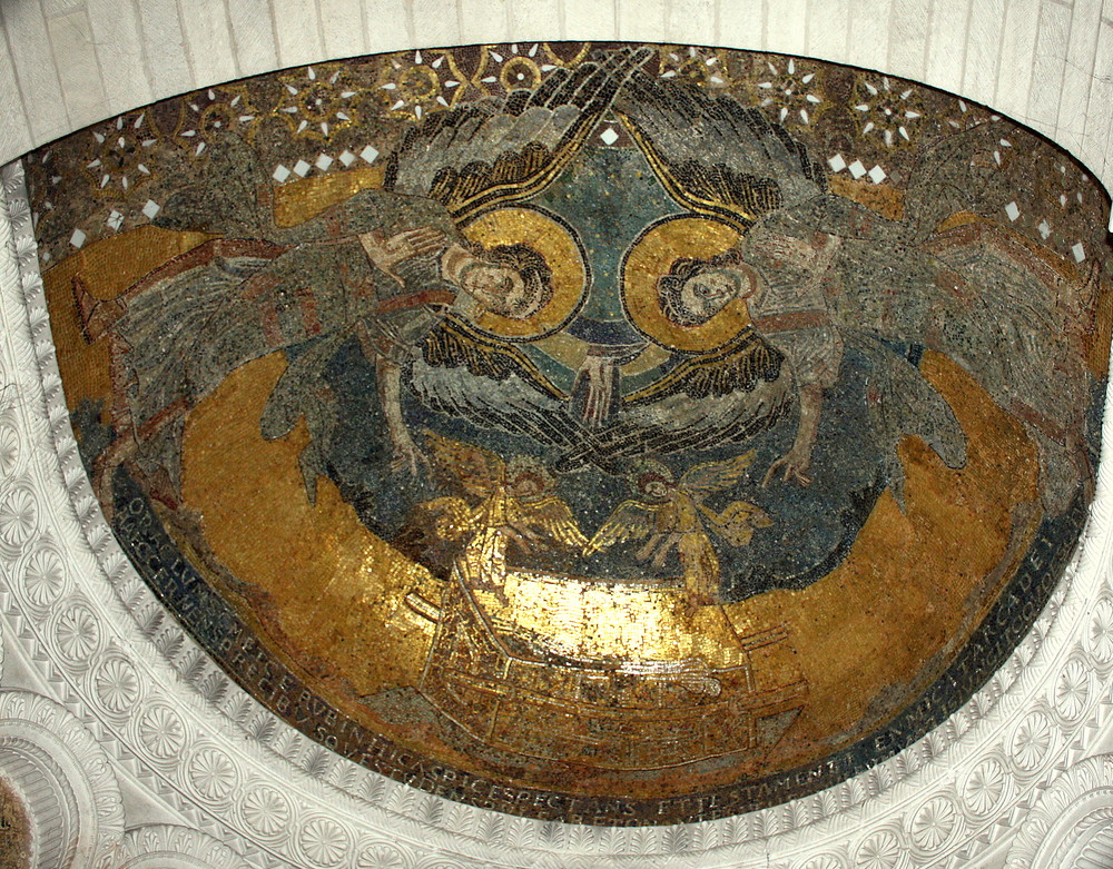 UNE MOSAIQUE DU 9° SIECLE BASILIQUE DE GERMINY DES PRES  ( 45)