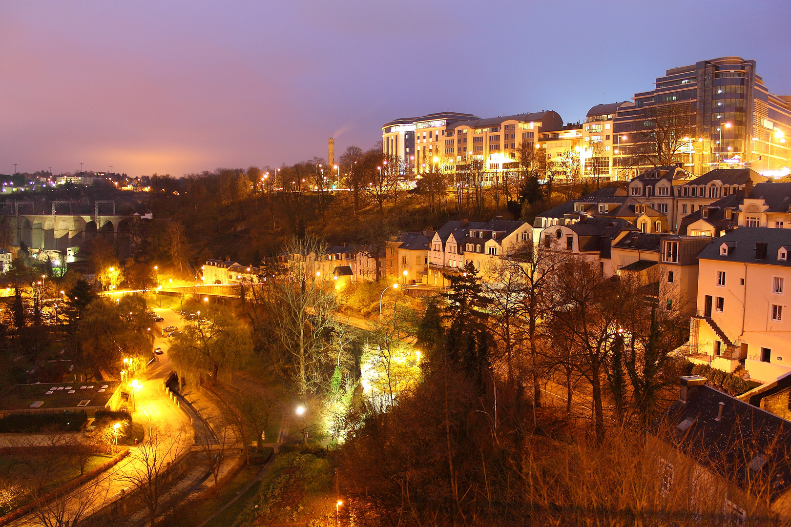 une nuit à Luxembourg