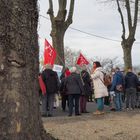 Une pause pour le cortège