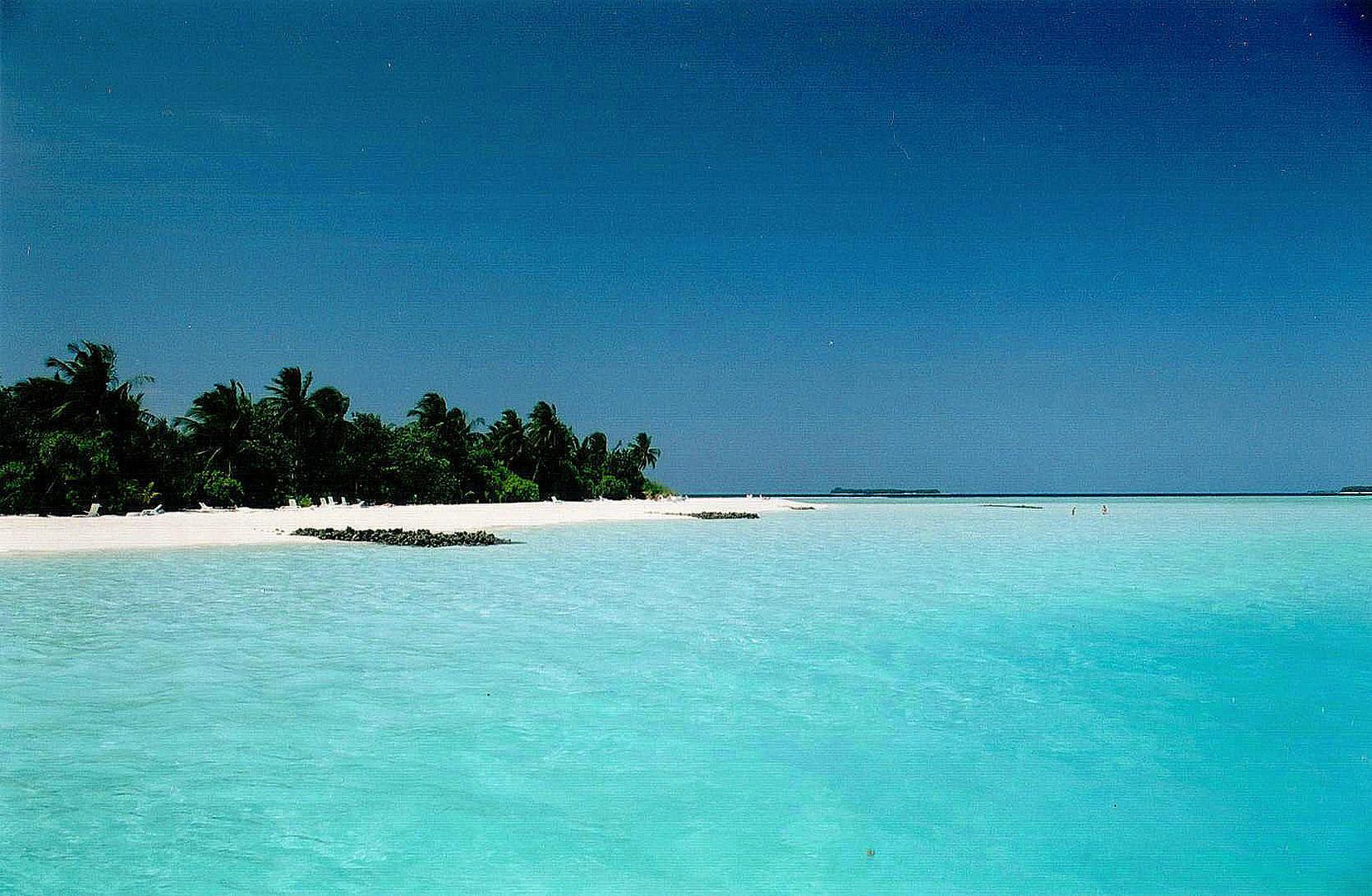 Une plage aux Maldives