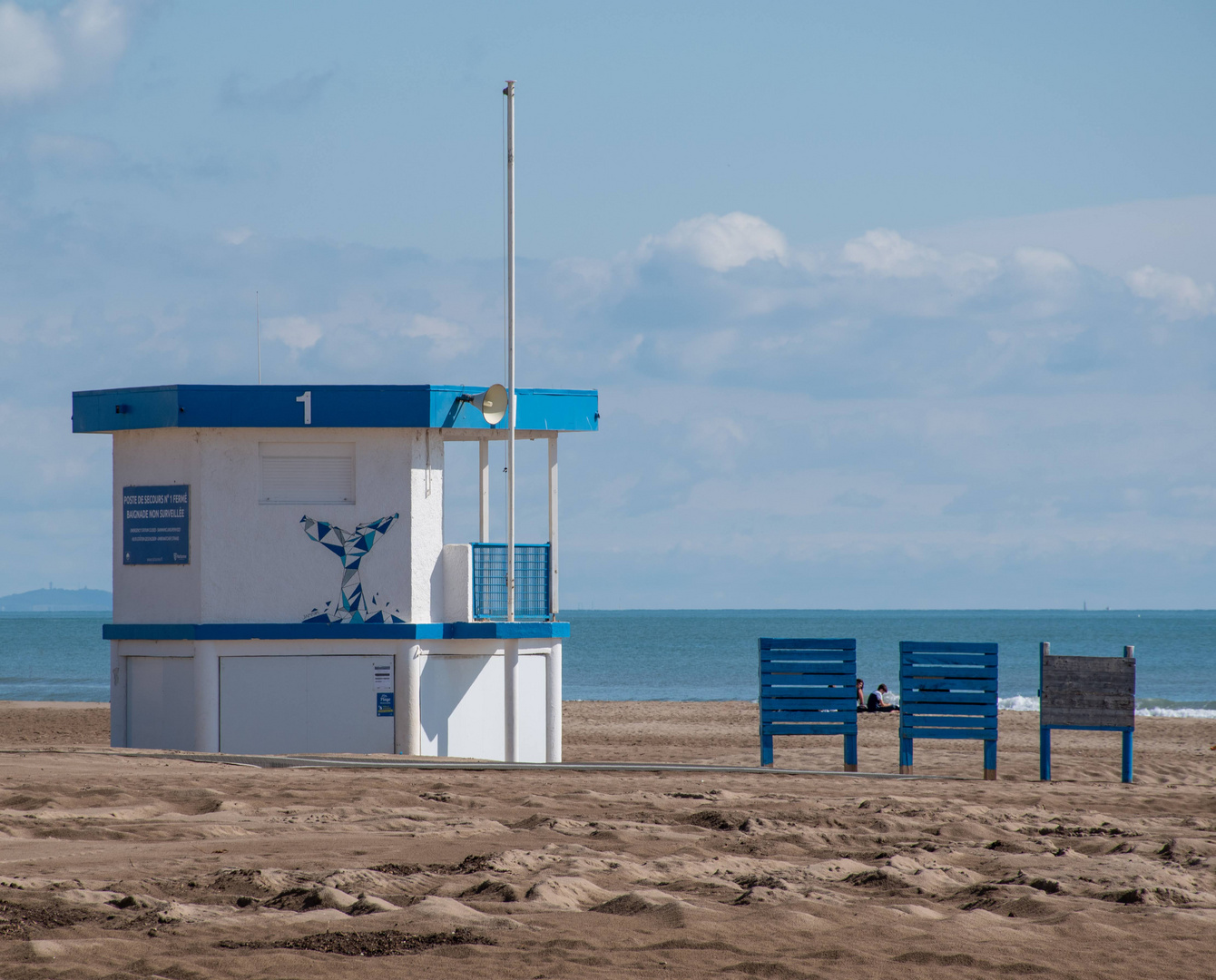 Une plage calme de septembre