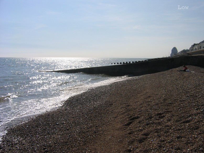 Une plage en Angleterre.