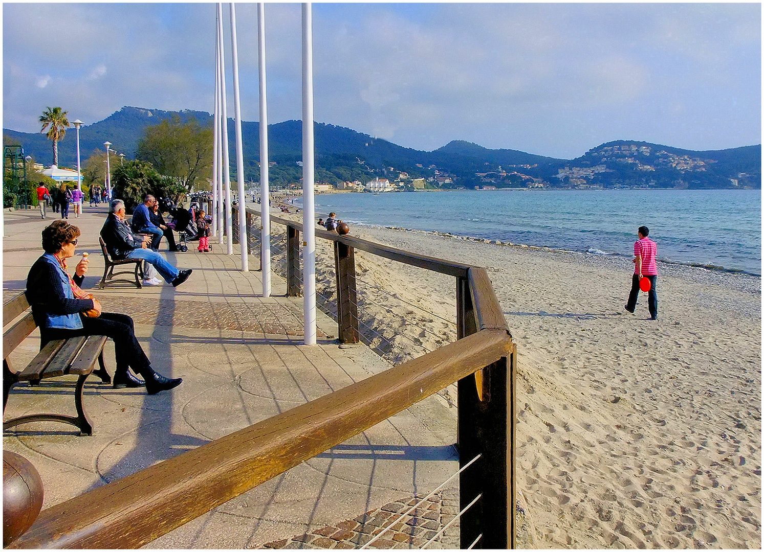 Une plage en hiver