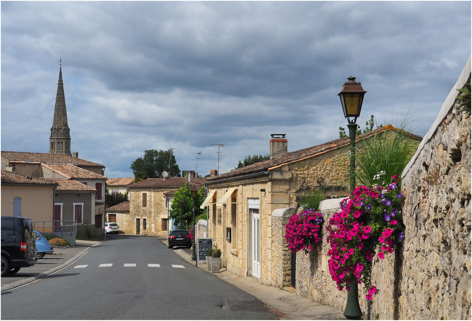 Une rue à Sauternes