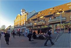 Une rue commerçante en zone piétonnière  --  Cambridge Eine Einkaufsstrasse in einer Fußgängerzone 