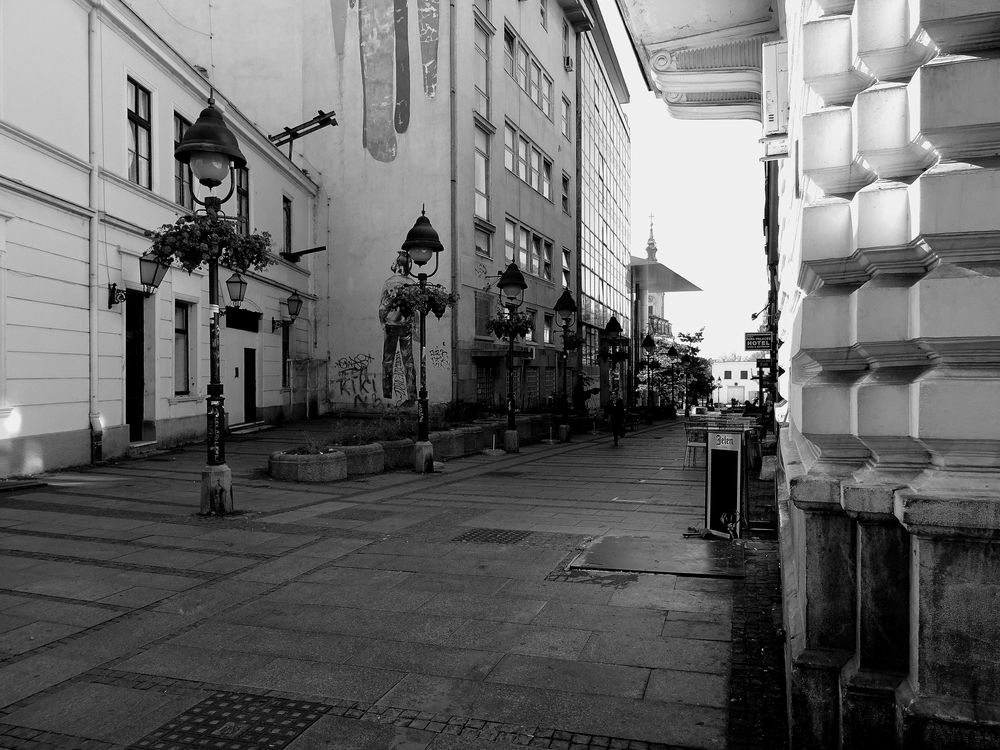 une rue de Belgrade 