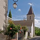 Une rue de Francescas et le clocher de l’Eglise Notre-Dame