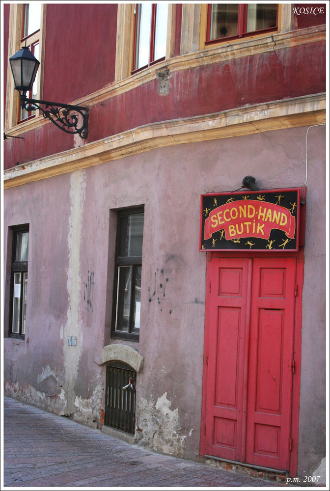 Une rue de Kosice, Slovaquie