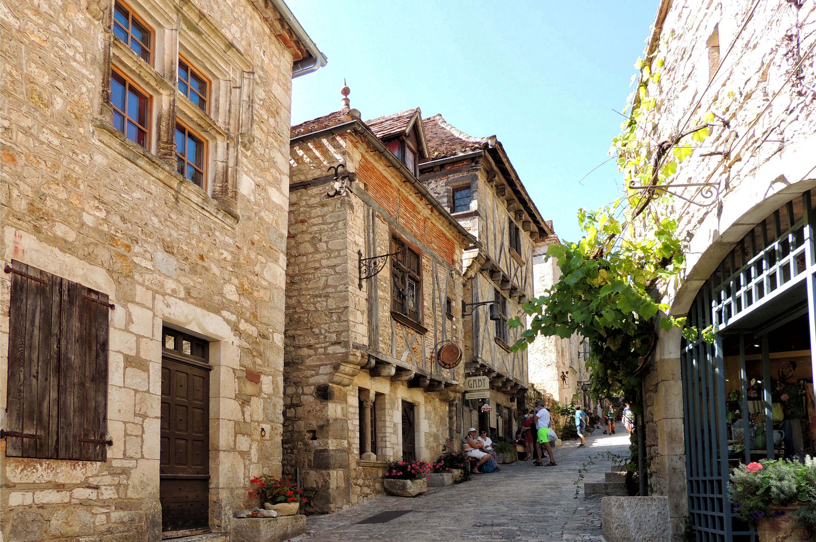 Une rue de Saint Cirq Lapopie