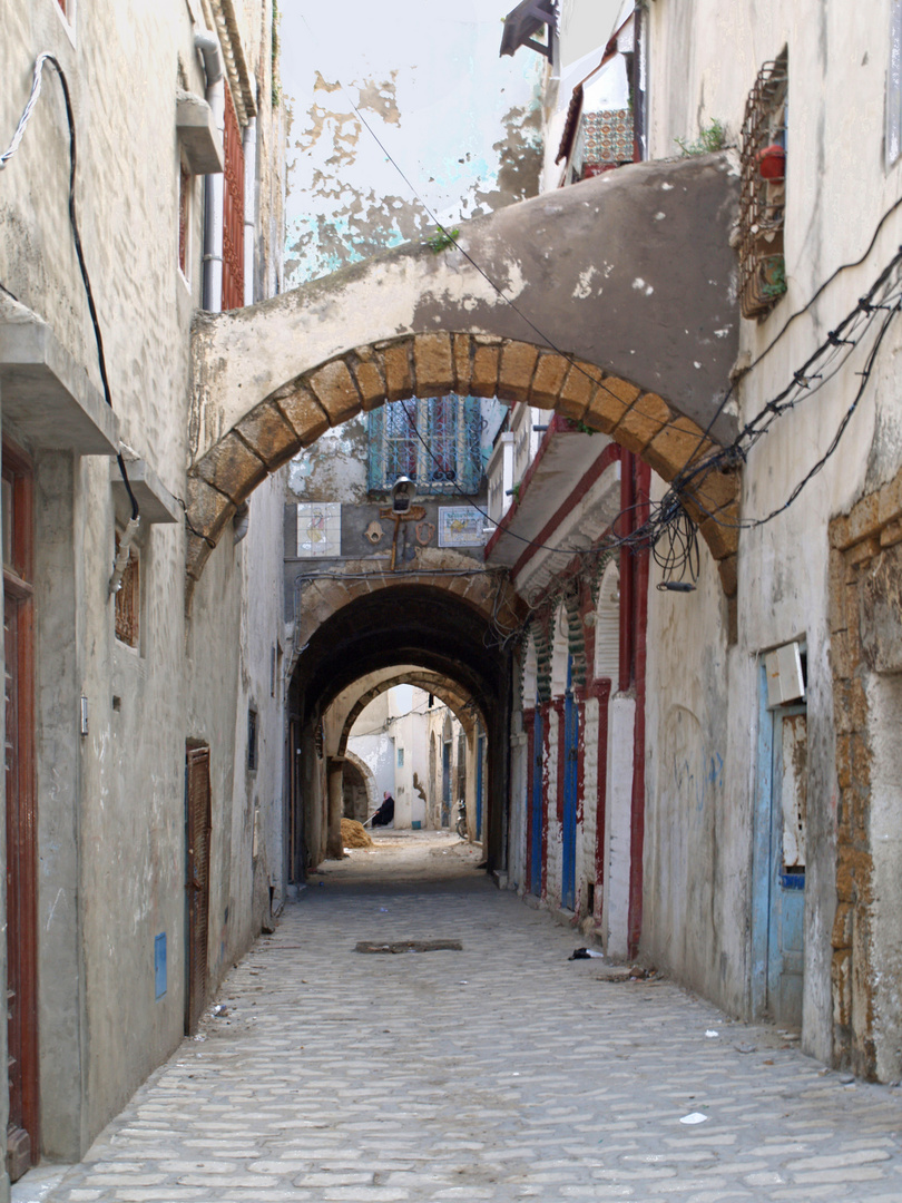 Une ruelle de la vieille ville de Bizerte