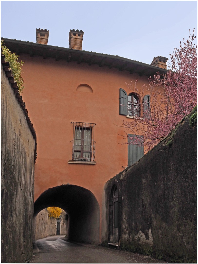 Une ruelle de Moniga del Bosco  --  Muscoline