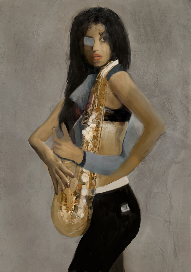 Une saxophoniste