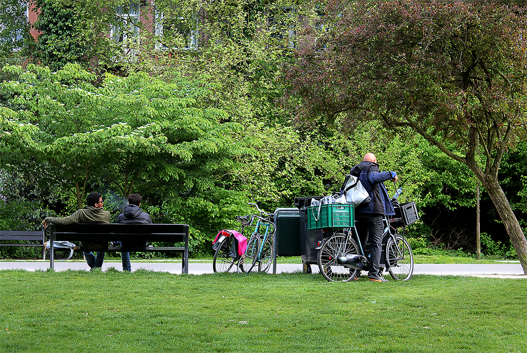 Une scène de "parc" à Asterdam