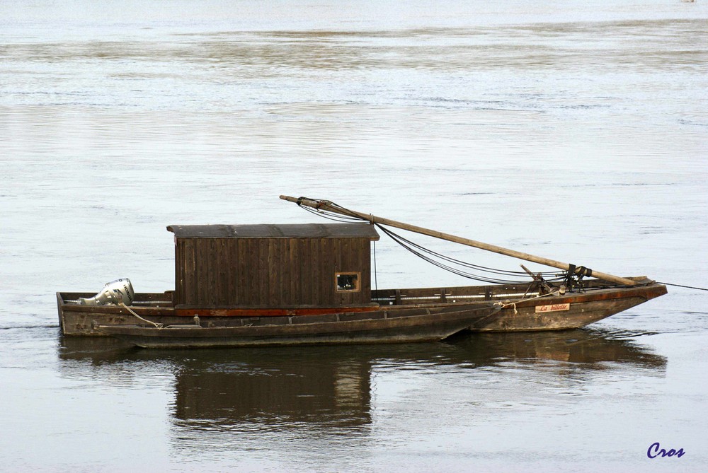 Une toue cabanée sur la Loire