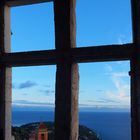 Une vue à partir du Château médiéval de Roquebrune