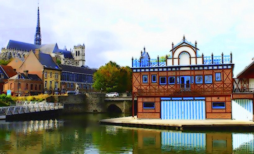 une vue d'Amiens