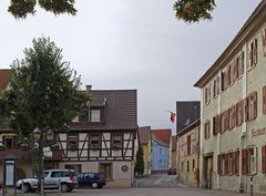 Une vue du centre de Markelsheim  --  Eine Aussicht über das Zentrum von Markelsheim