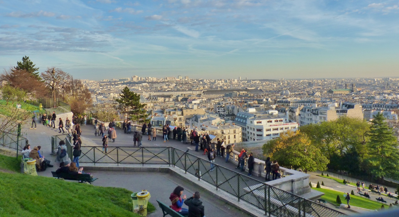 Une vue sur Paris à partir de Montmartre