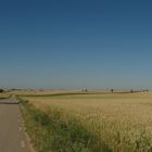 Unendliche Straßen in Kastilien bei Burgos