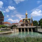 UNESCO - Heritage - Darmstadt (1) - Hochzeitsturm und Russisch-orthodoxe Kirche Mathildenhöhe