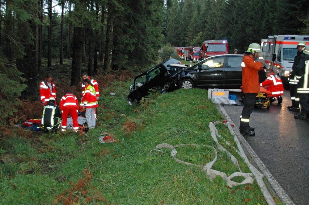 Unfall zwischen Rott und Lammersdorf kreis Aachen