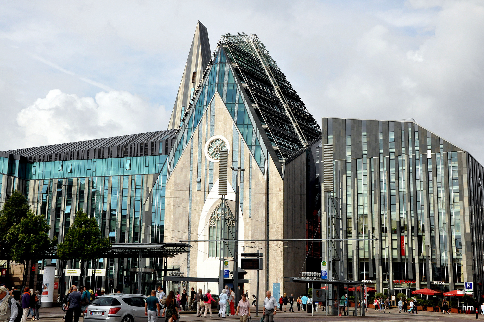 Unfertige Paulinerkriche der Uni Leipzig