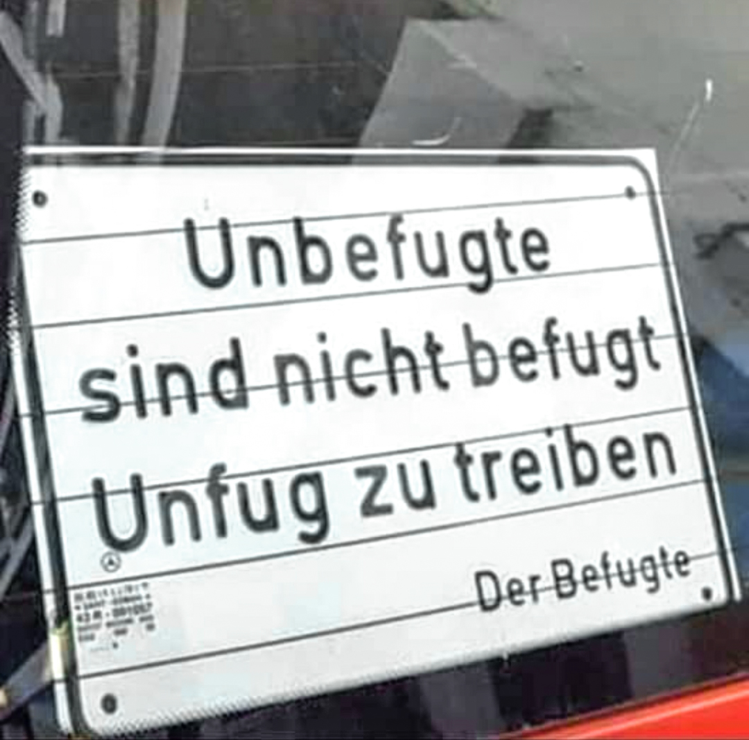 Unfug durch Unbefugte 