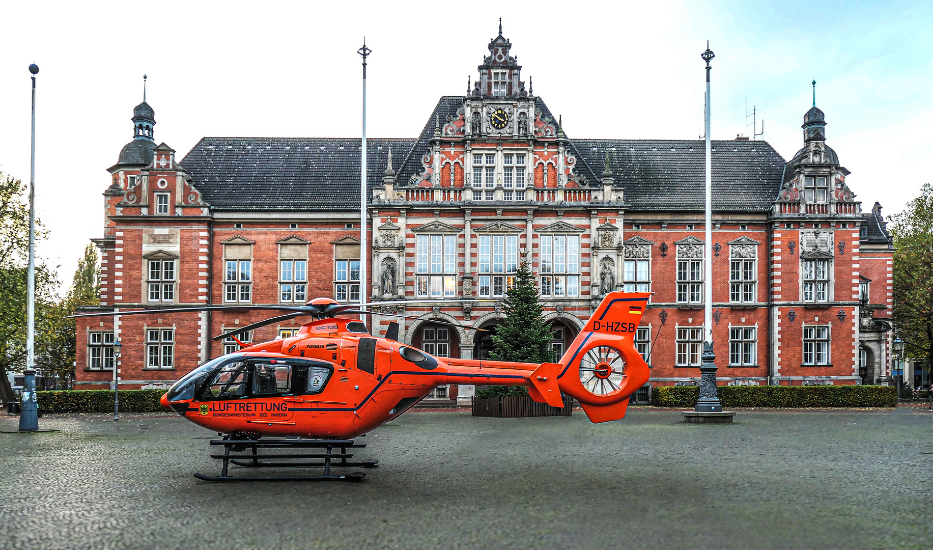 Ungewohnter Landeplatz