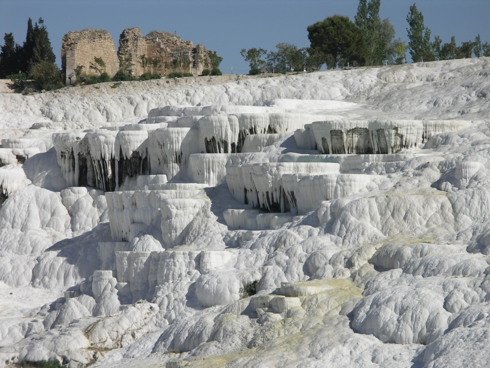 unglaublich - die Sinterterrassen von Pamukkale, Türkei