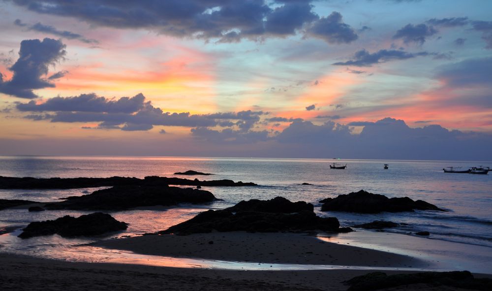 unglaubliche Abendstimmung in Khao Lak