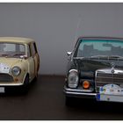 Ungleiches Duo (Mini Traveller und Mercedes Baureihe 108)