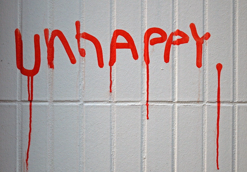 „Unhappy“: Einschätzung der Weltlage oder nur Schmiererei?