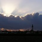 Unheilvolle Wolken zur Abendstimmung