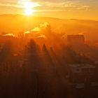 Uni Siegen bei Sonnenaufgang