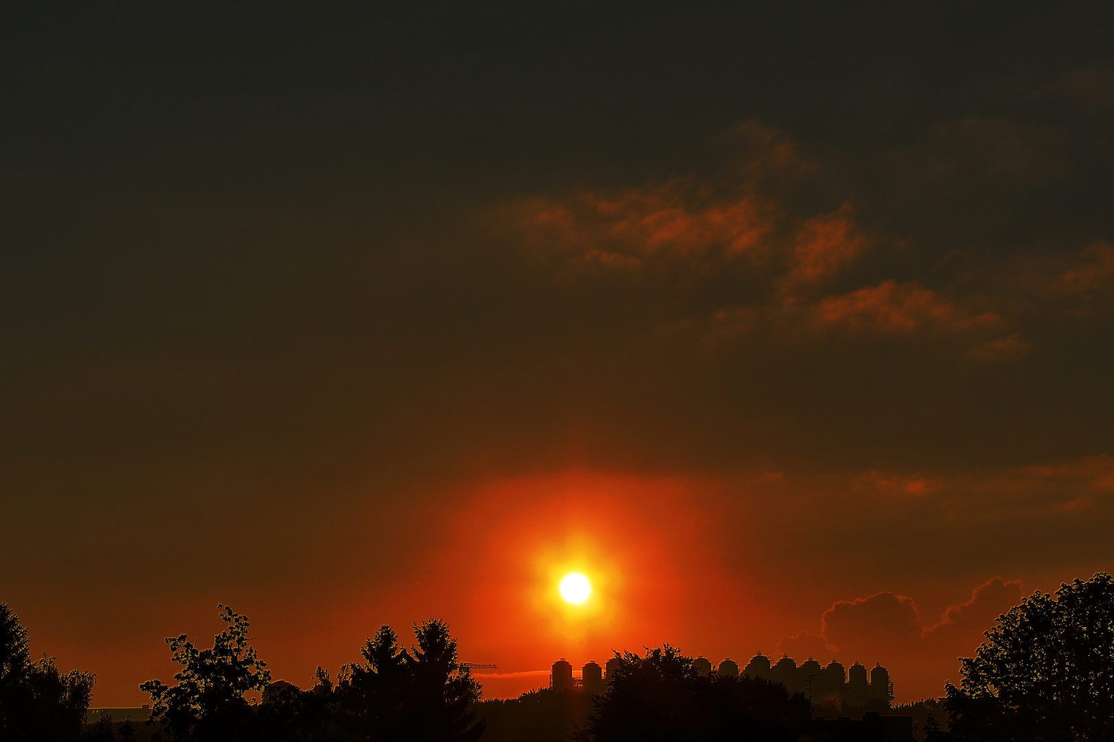 Uniklinik Aachen sonnenaufgang