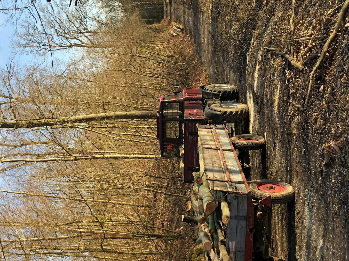 Unimog 421 beim Transport