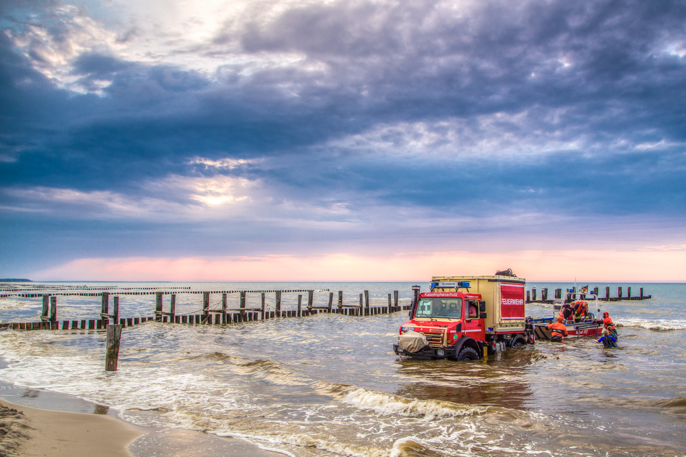 Unimog am Fischerstrand