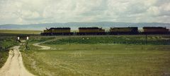 Union Pacific im Grasland von Wyoming,Teil1, USA