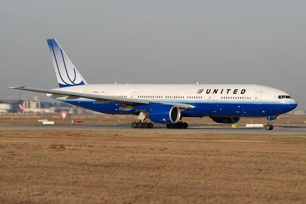 United 777 in Frankfurt