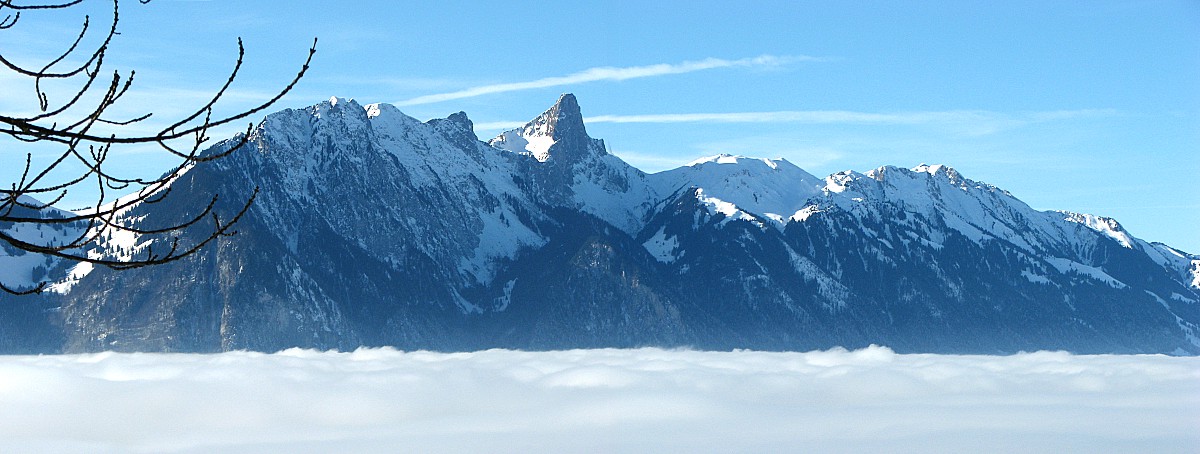 Unmittelbar an der Hochnebelgrenze