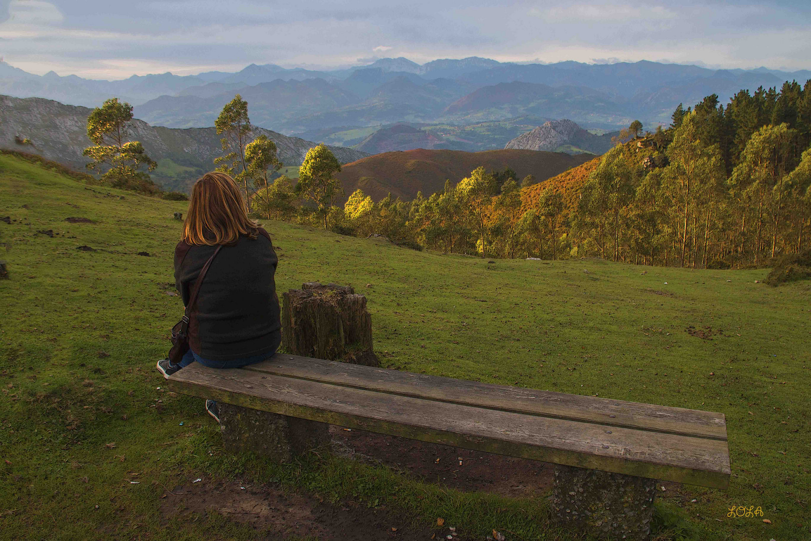 UNO DE LOS BANCOS MAS BONITOS DE ASTURIAS (MIRADOR DE FITU)