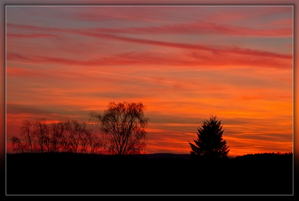 unser Abendhimmel heute